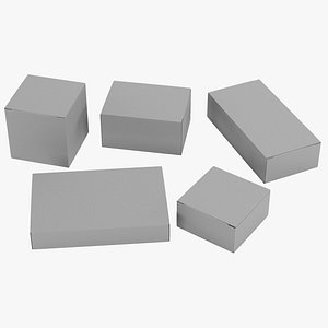 Paper Boxes Collection 3D model