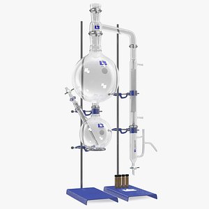 steam distillation laboratory kit 3D model