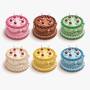 3D Vintage Cake