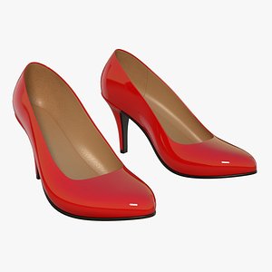 sexy heel pumps 3d model