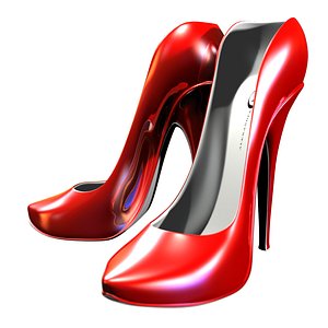 3D stylized hi-heels