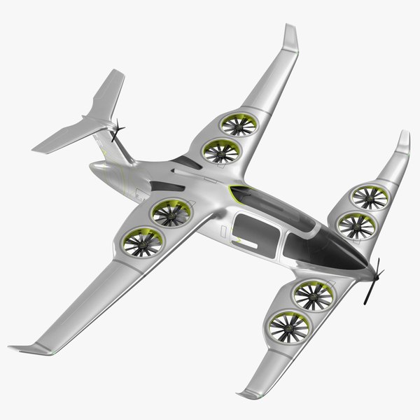 Atea eVTOL Silver 3D model