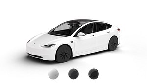 Tesla Model 3 Standart 2026 3d model