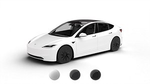 Tesla Model 3 Standart 2026 3d model