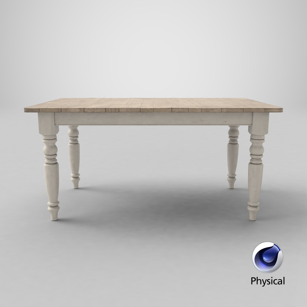 Traditional dining table model - TurboSquid 1253548