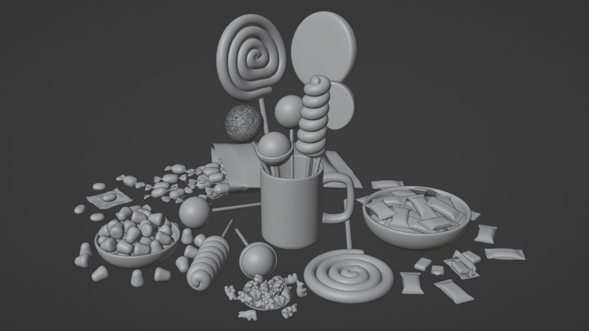 Candy Pack 001 Model - TurboSquid 2229169