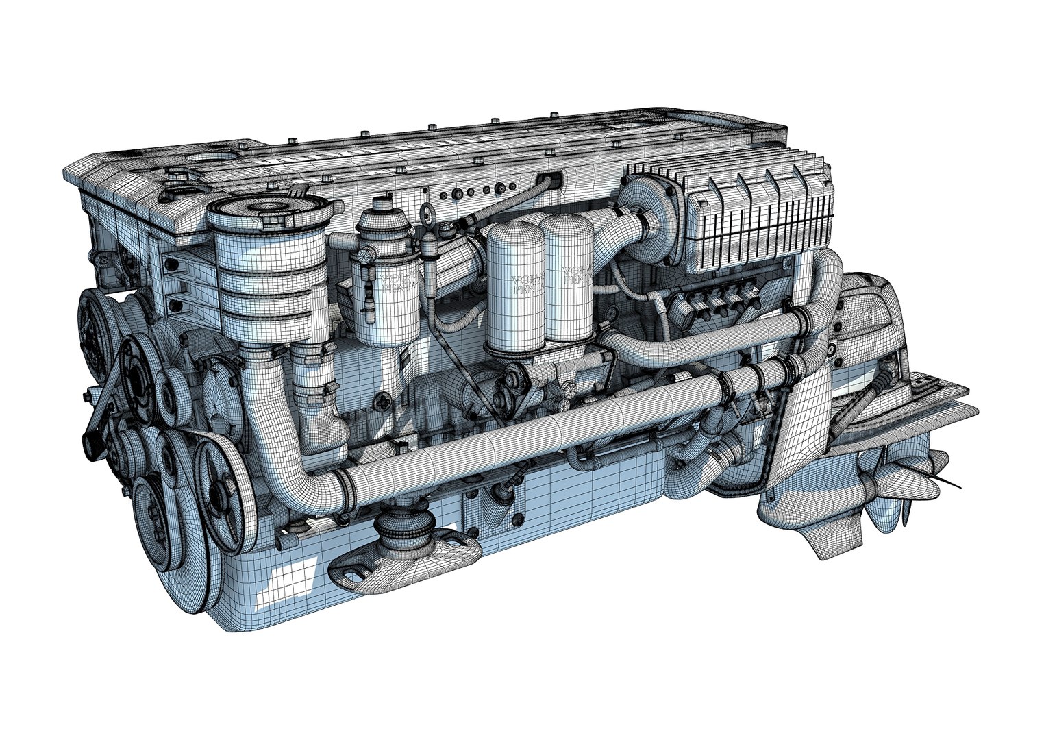 Penta Marine Engine Model - TurboSquid 1301675