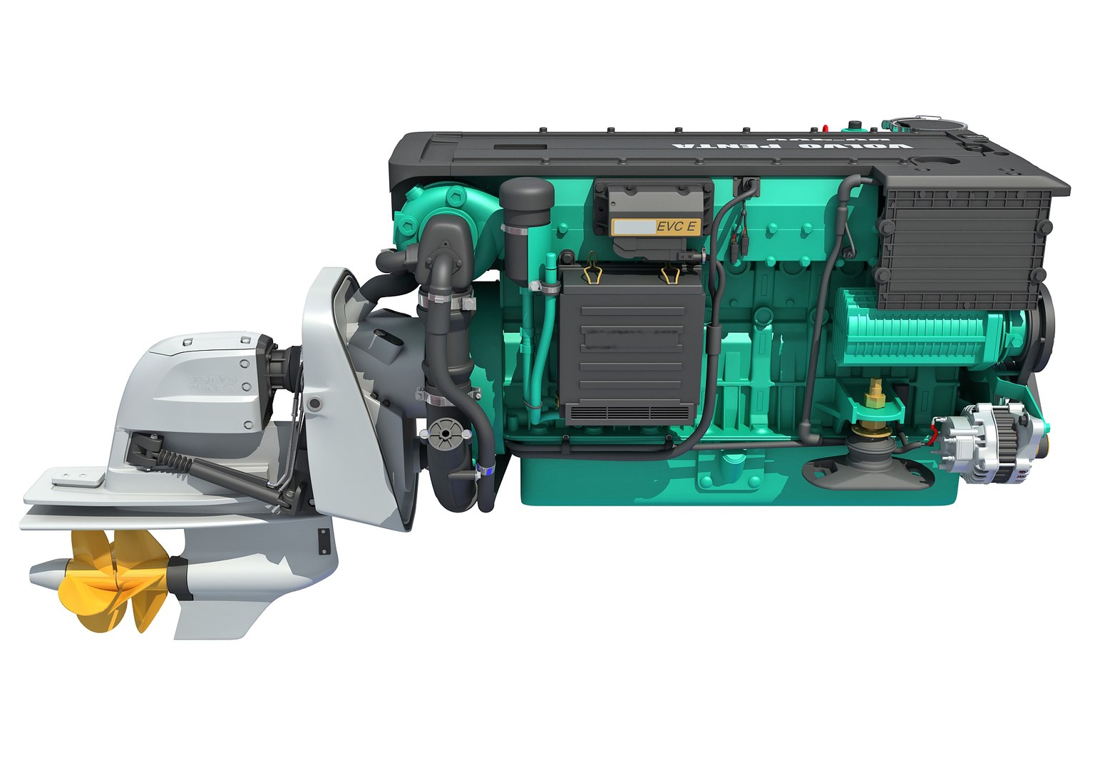 Penta Marine Engine Model - TurboSquid 1301675