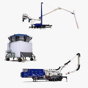 3D Port Unloaders 3 in 1 model