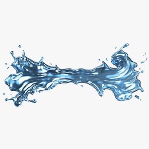 3D Splash Water 16 model