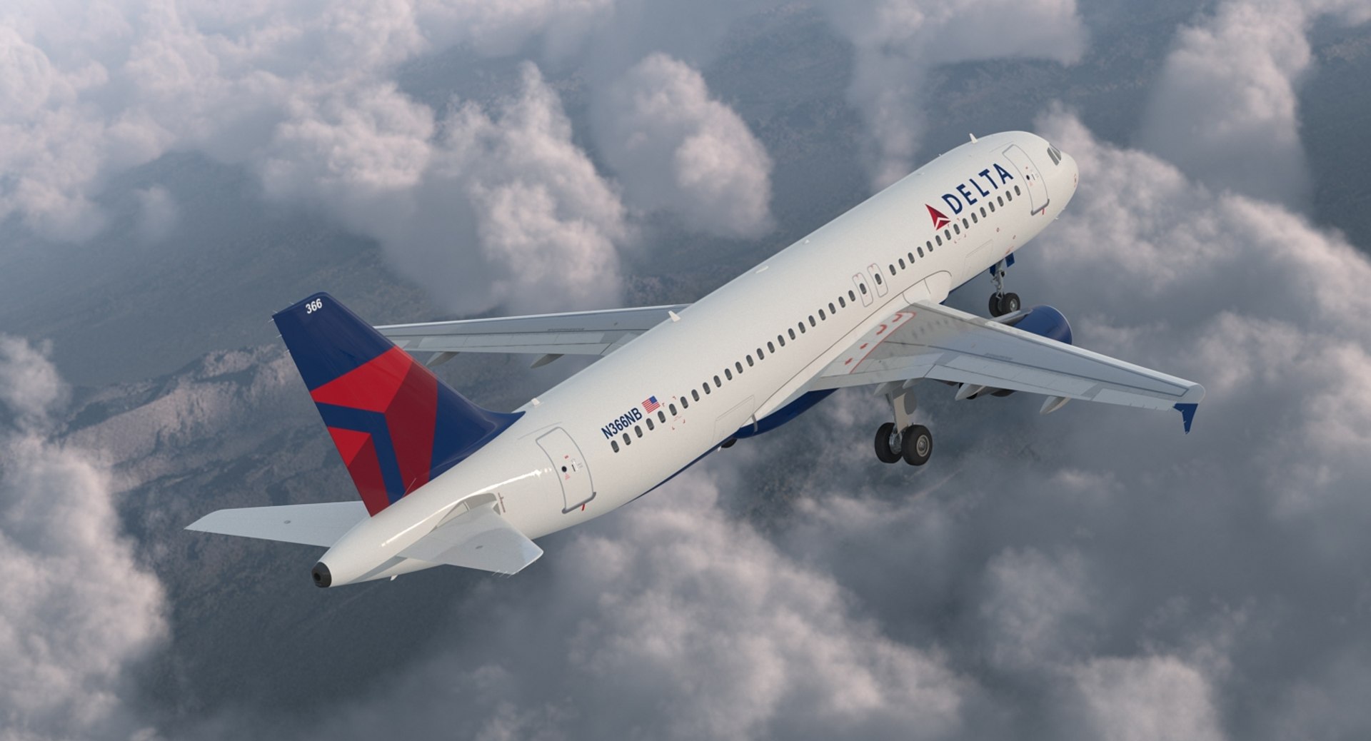 3D Airbus A320 Delta Air Lines Model - TurboSquid 1290278