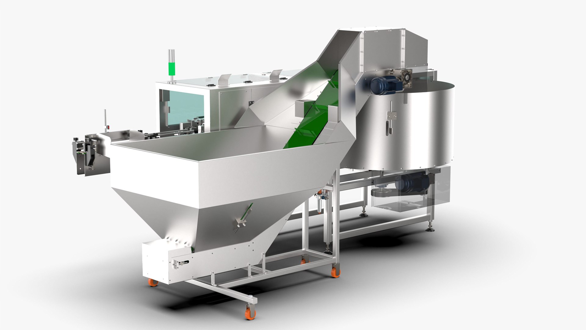 3D Model Fully Automatic Bottle Unscrambler Machine - TurboSquid 2157181