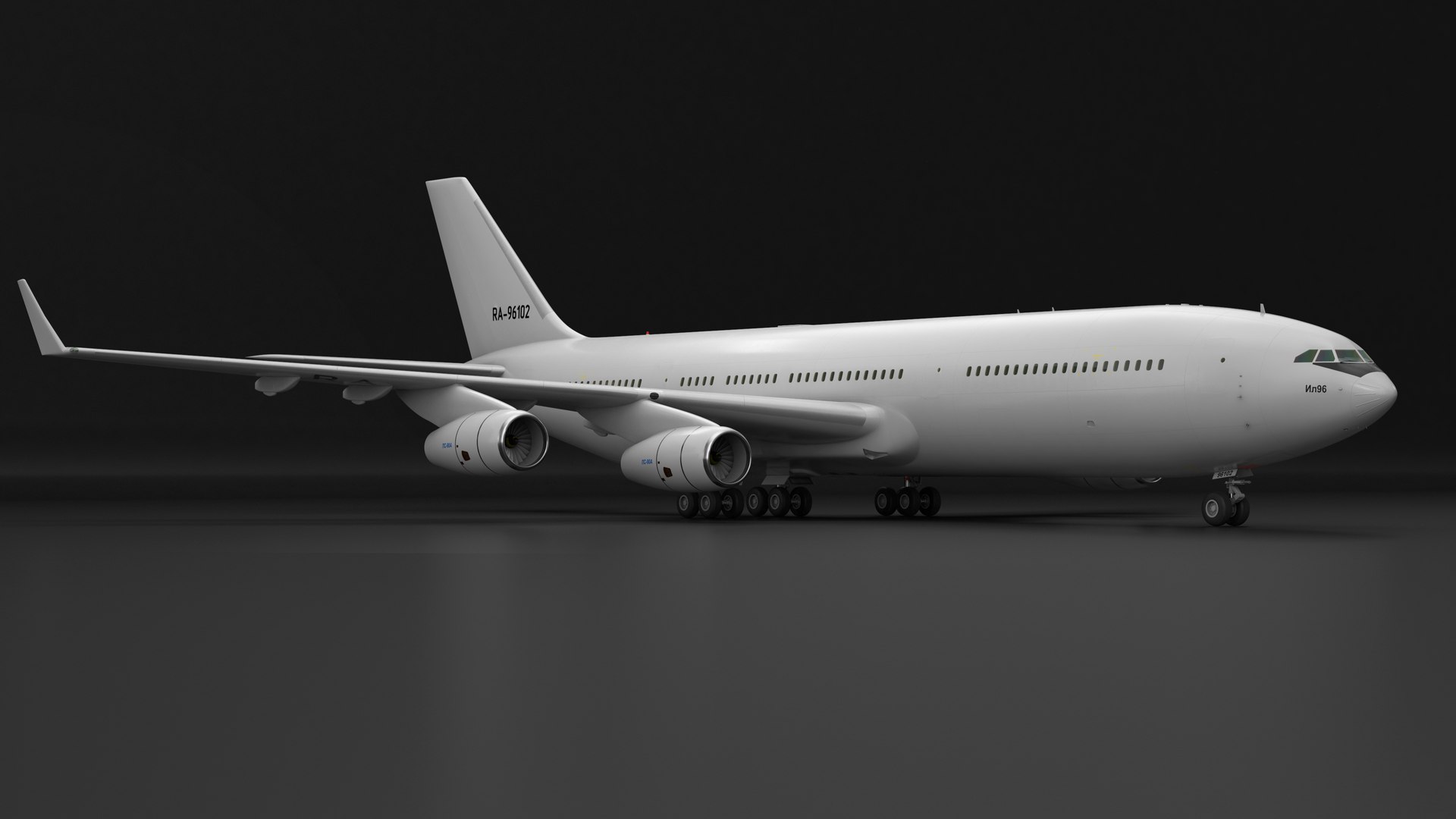3D Ilyushin IL-96-400 Rigged - TurboSquid 1978331