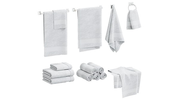 White Towels Set BLENDER 3D Model Cycles 3D model