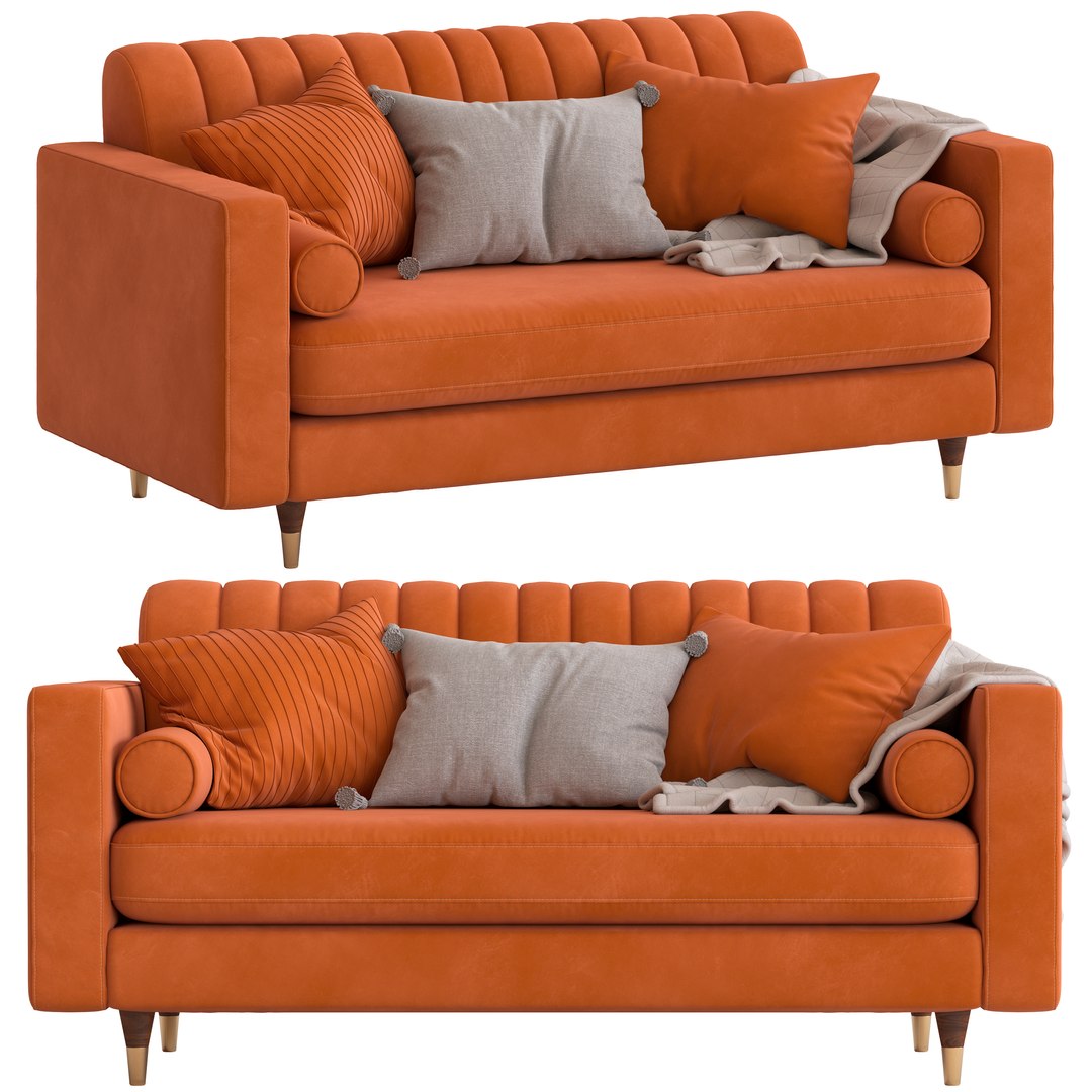 Cult Furniture Belgravia 2Seater Sofa 3D TurboSquid 2172443