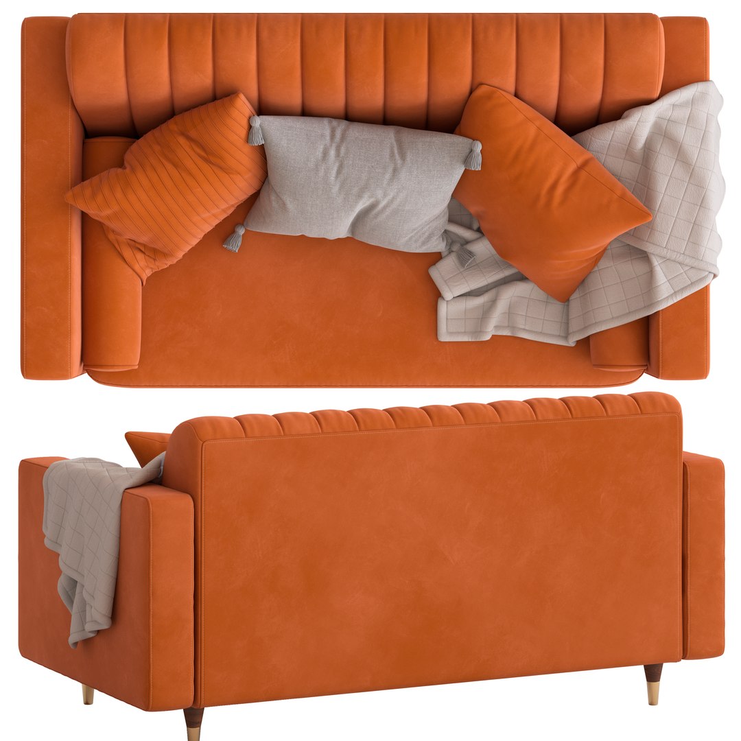 Cult Furniture Belgravia 2Seater Sofa 3D TurboSquid 2172443