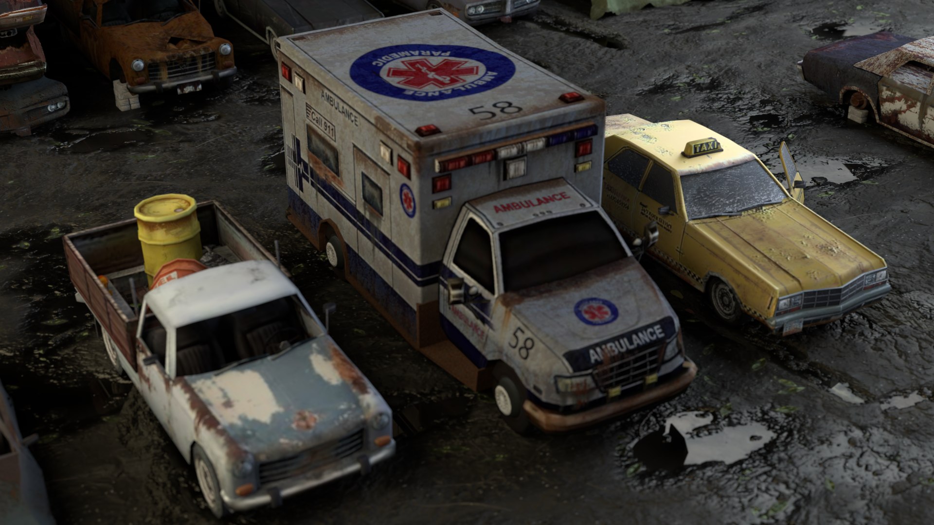 Old Rusty Abandoned car pack 3D model https://p.turbosquid.com/ts-thumb/xH/1KCPtv/3p/84/png/1644415028/1920x1080/fit_q87/715b9d5b86b27f45d8fede6f101d73db45a11386/84.jpg