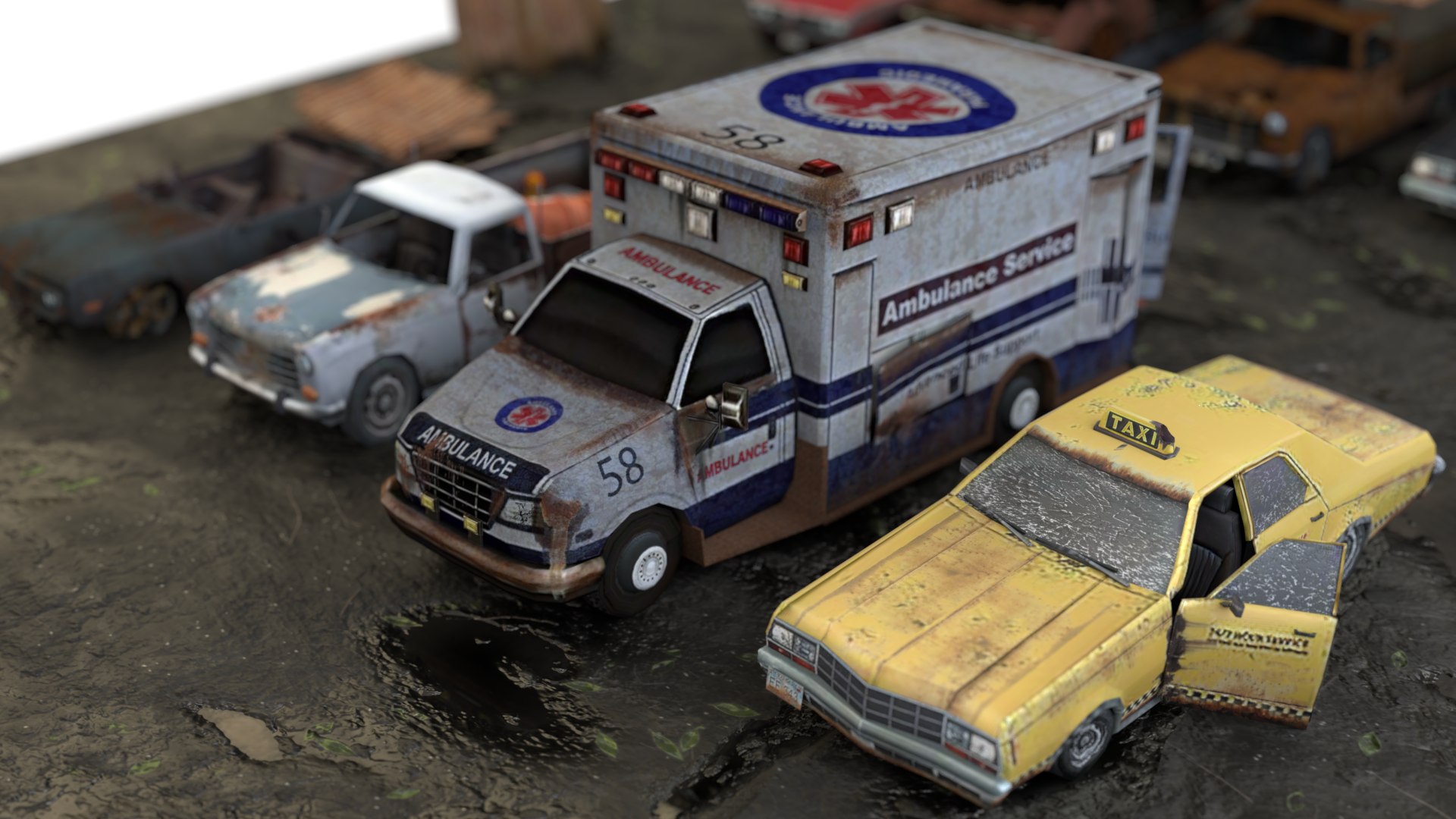 Old Rusty Abandoned car pack 3D model https://p.turbosquid.com/ts-thumb/xH/1KCPtv/4f/86/png/1644414998/1920x1080/fit_q87/32fb7cae339ad7a4a2d6c97c952a3c75dc299ead/86.jpg