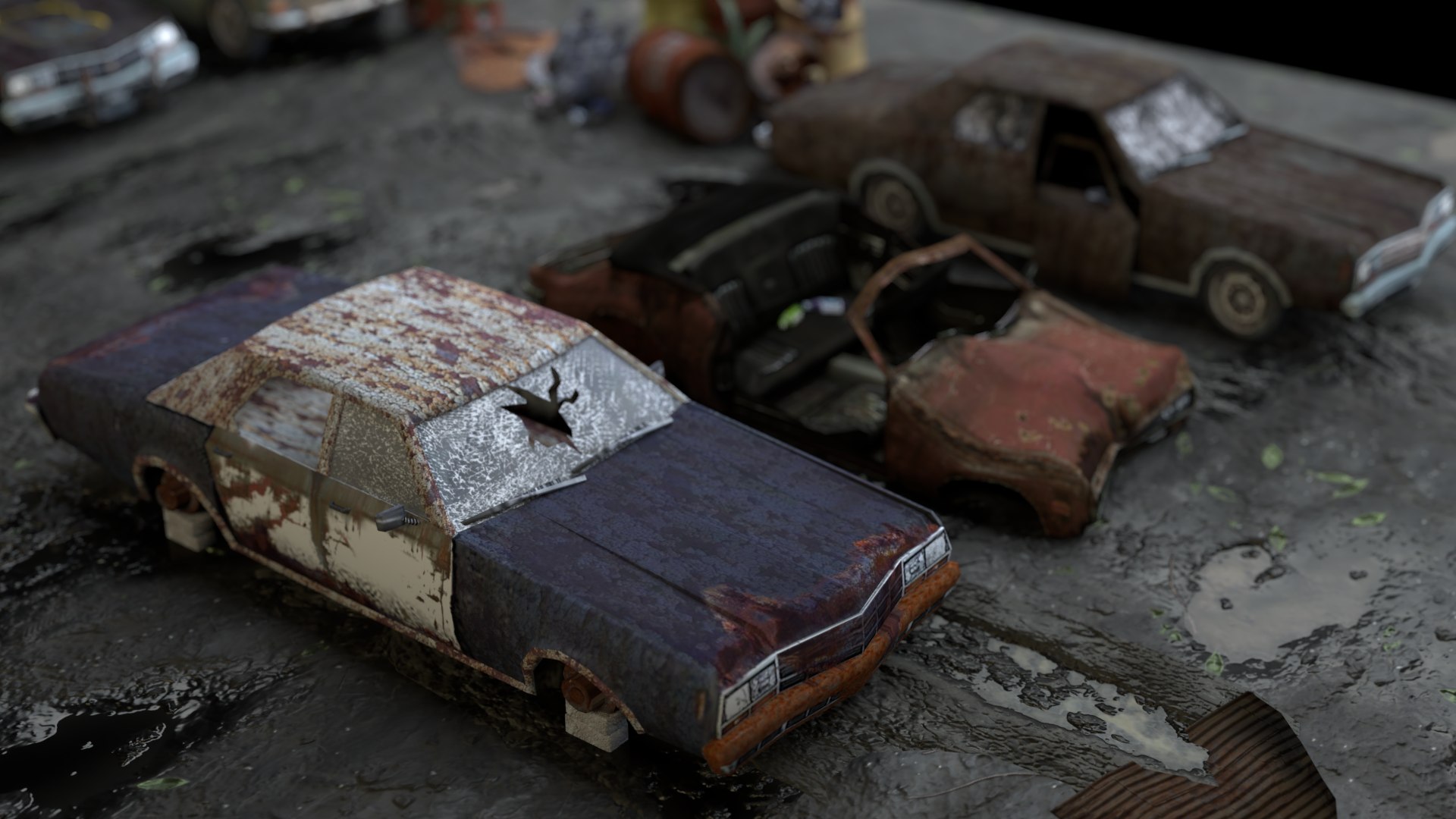 Old Rusty Abandoned car pack 3D model https://p.turbosquid.com/ts-thumb/xH/1KCPtv/Ec/92/png/1644415003/1920x1080/fit_q87/364cdd38044a36803ecdedf24f6335d1b0c568e2/92.jpg