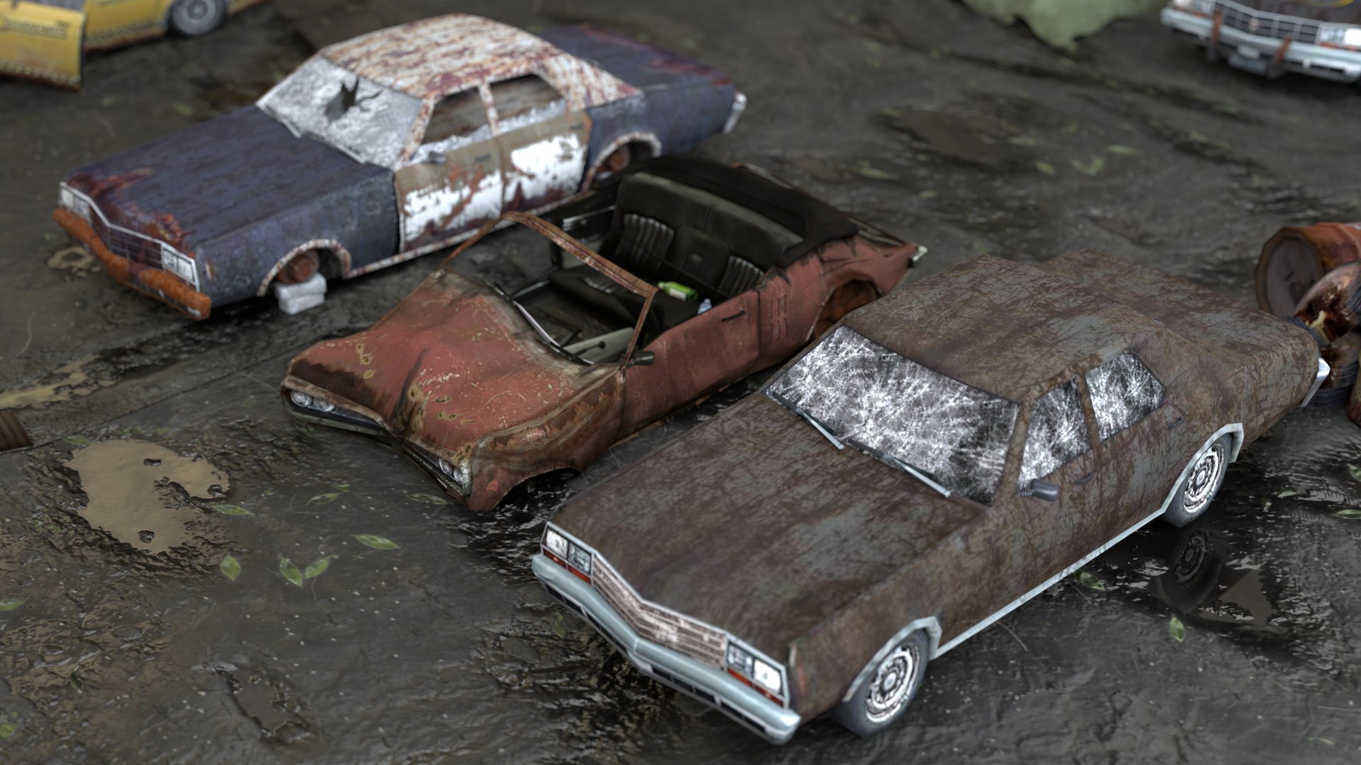Old Rusty Abandoned car pack 3D model https://p.turbosquid.com/ts-thumb/xH/1KCPtv/RK/98/png/1644415022/1920x1080/fit_q87/c6f5f35bffb54511d9f3a08a1e364bf2a0ea81c0/98.jpg