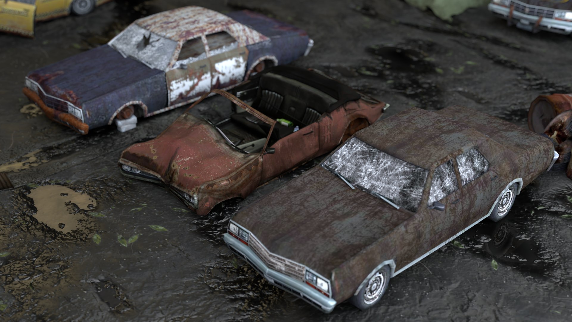 Old Rusty Abandoned car pack 3D model https://p.turbosquid.com/ts-thumb/xH/1KCPtv/eA/99/png/1644415022/1920x1080/fit_q87/61d8b22bbfc7001f017547818913ae1956de0334/99.jpg