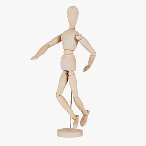 Wooden Mannequin Pose 05 Remastered