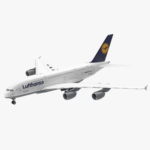 Jet Airliner Airbus A380 Lufthansa