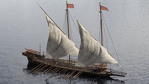 3D Ottoman Ship