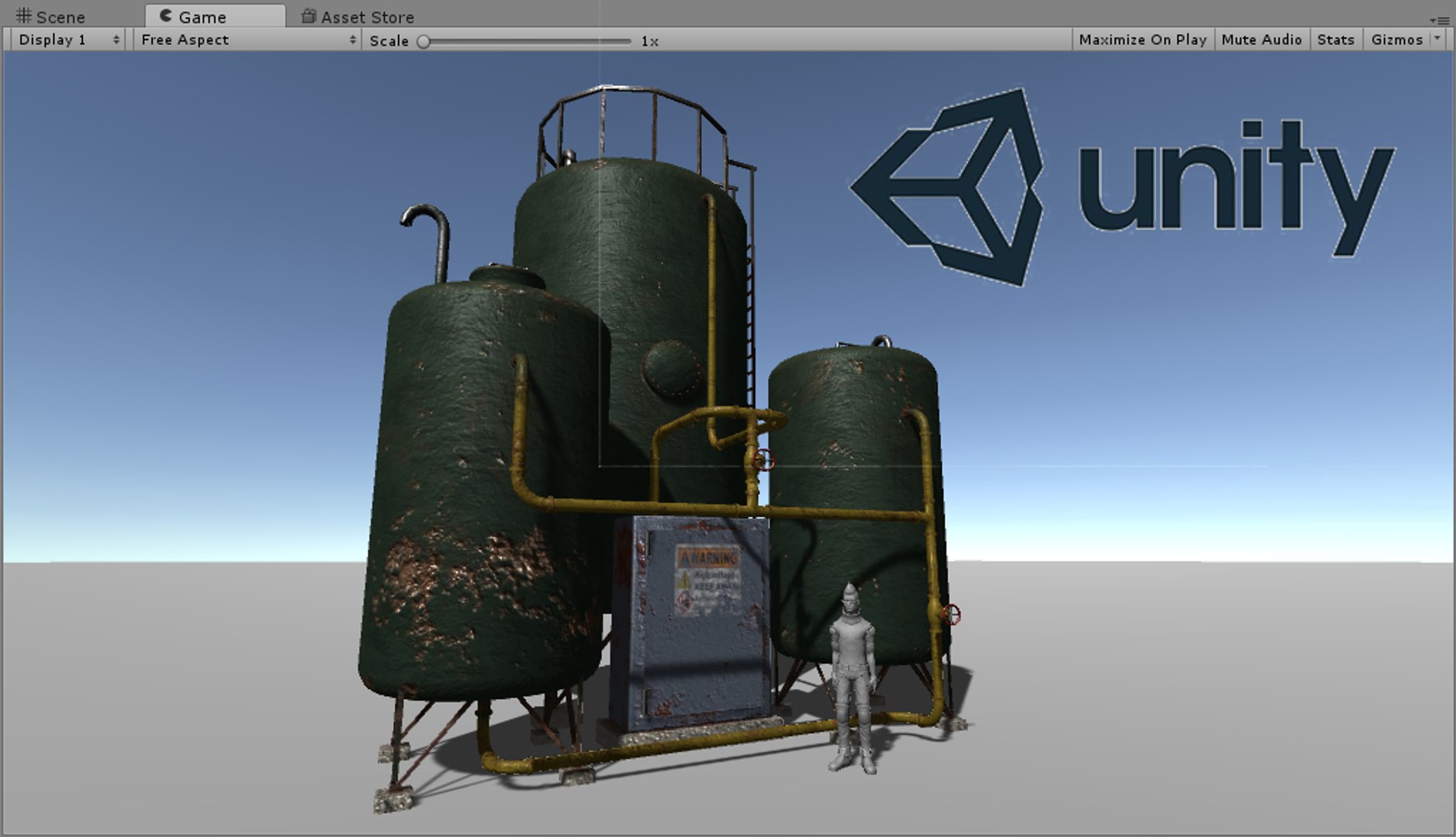 Industrial tank type 1 3D - TurboSquid 1154750