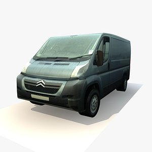 Low Poly Citreon Van 5