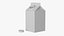 3D model Milk Carton Small
