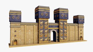 Ishtar Babylon Wall Tower 3D model