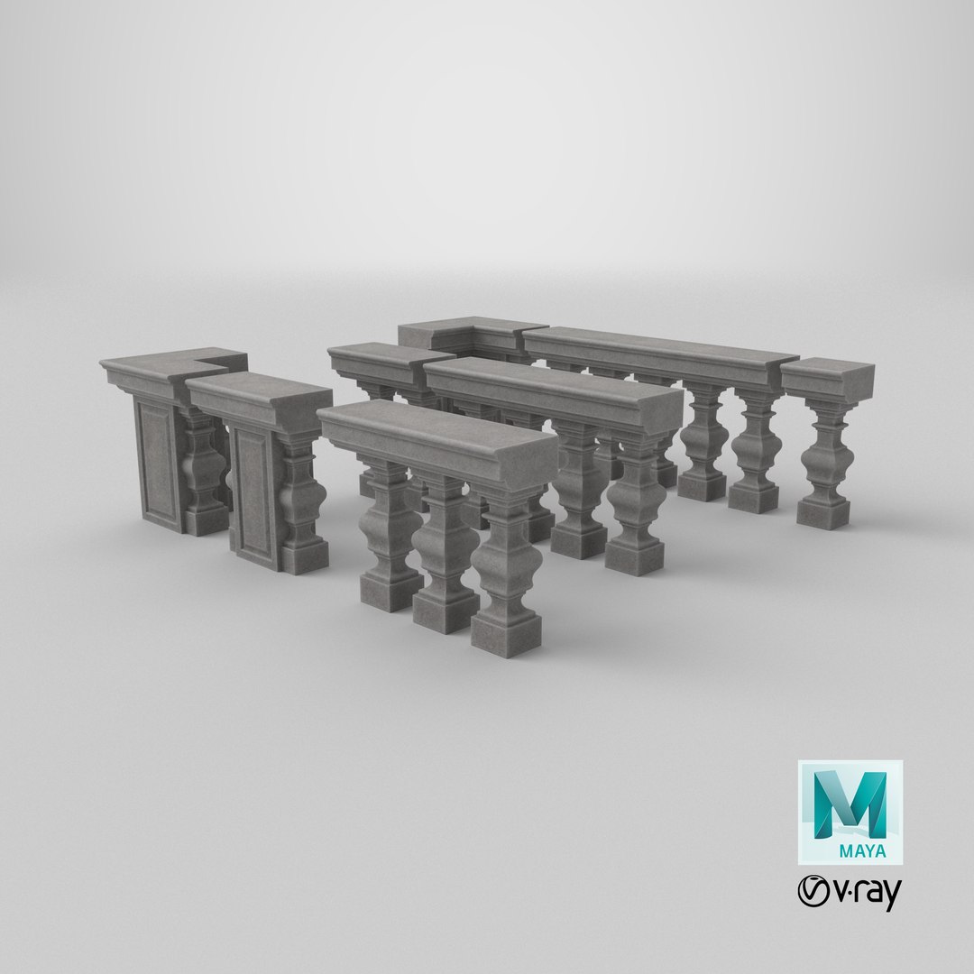 Stone Balustrade Kit model https://p.turbosquid.com/ts-thumb/xH/SU4uC0/RS/stemcell_maya_vray_render/png/1778091769/1920x1080/fit_q87/644726e10782433b50692e2bfe5d683726790a08/stemcell_maya_vray_render.jpg