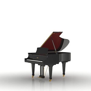 3d boston grand piano model