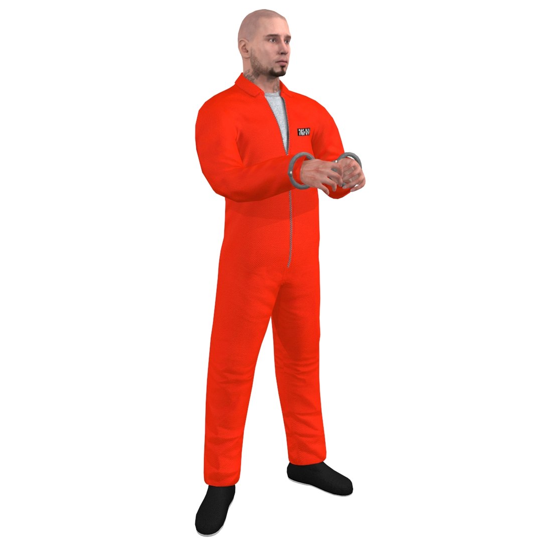 Prisoner Rigged 2 3d Model