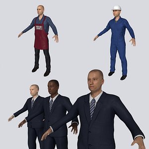 People Collection - Businessman - Mechanic - Sales Associate