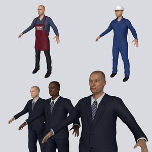 People Collection - Businessman - Mechanic - Sales Associate