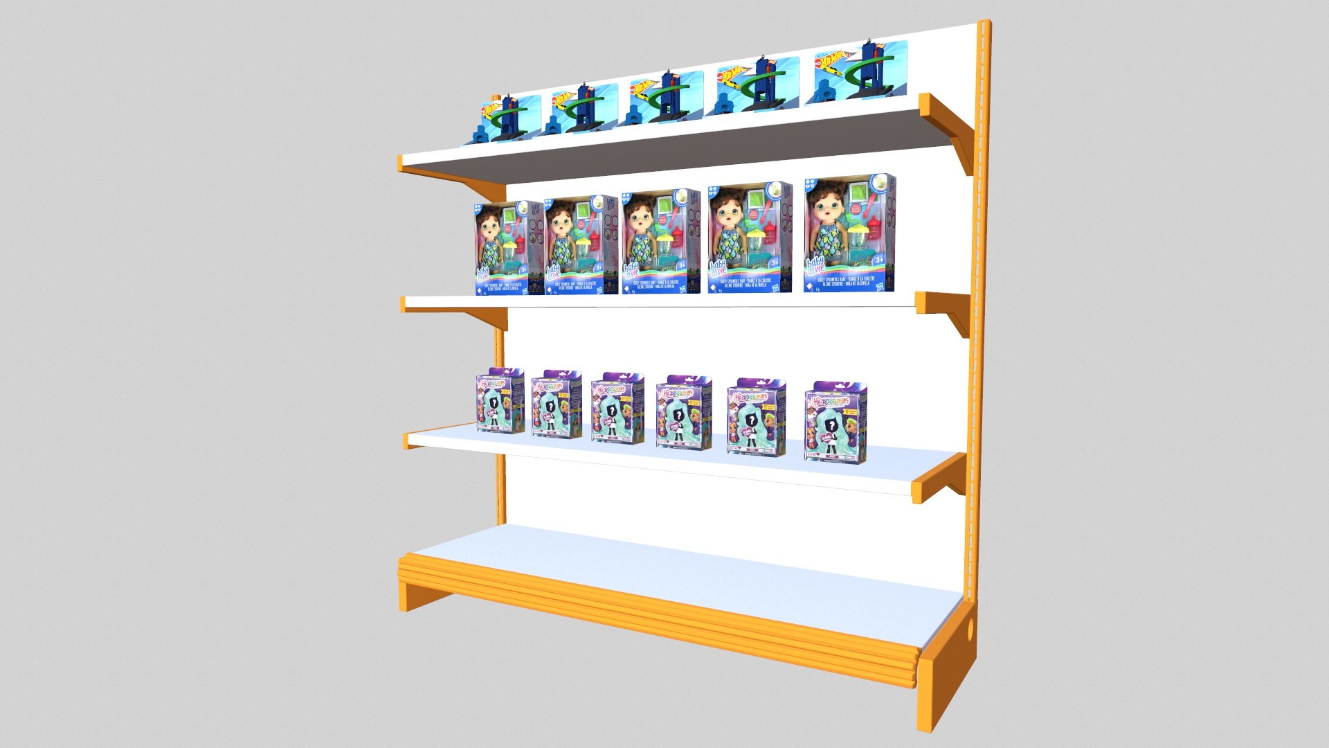 Toys Showcase Rack Model - TurboSquid 2358444