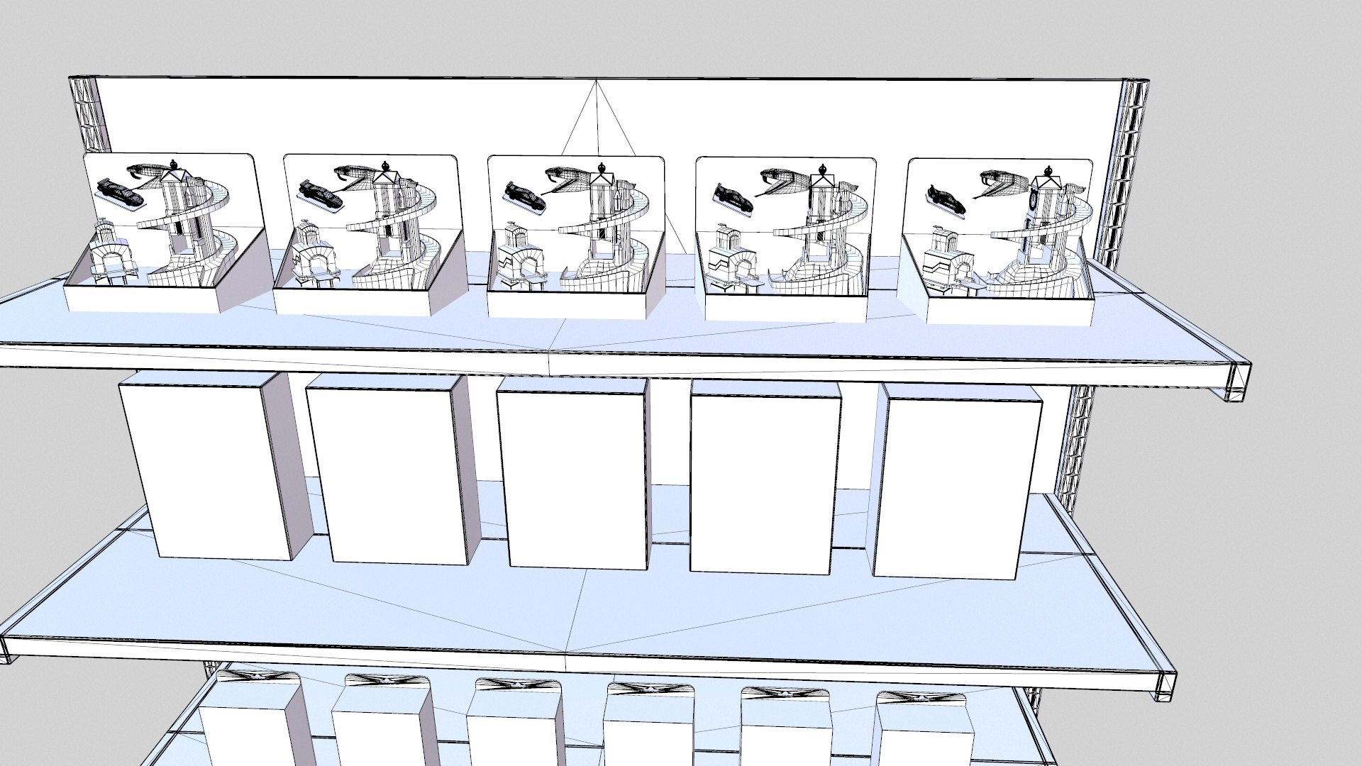 Toys Showcase Rack Model - TurboSquid 2358444