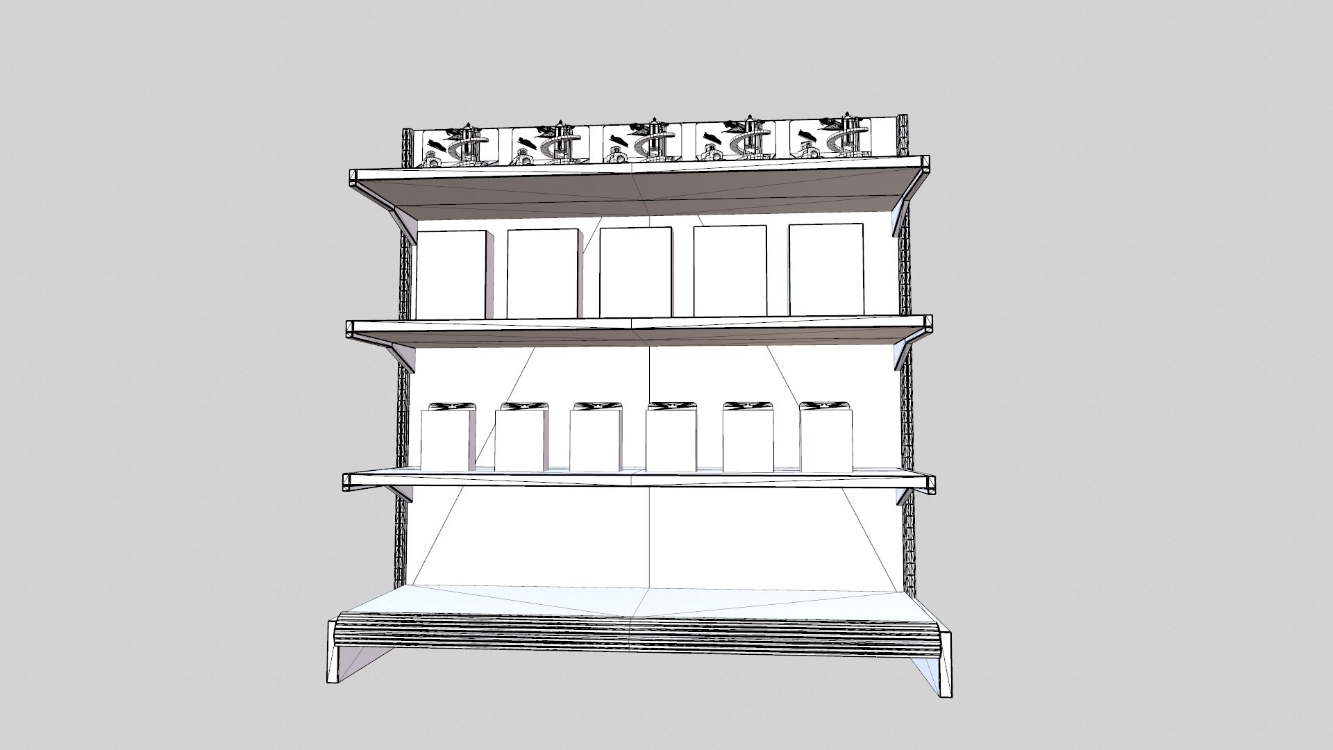 Toys Showcase Rack Model - TurboSquid 2358444
