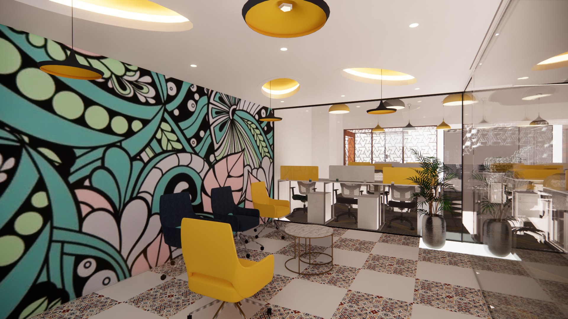 3D Office Interior - TurboSquid 2238714