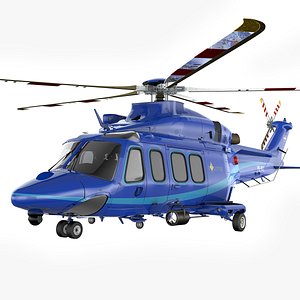 AW139 Netherlands Police L2344 3D model