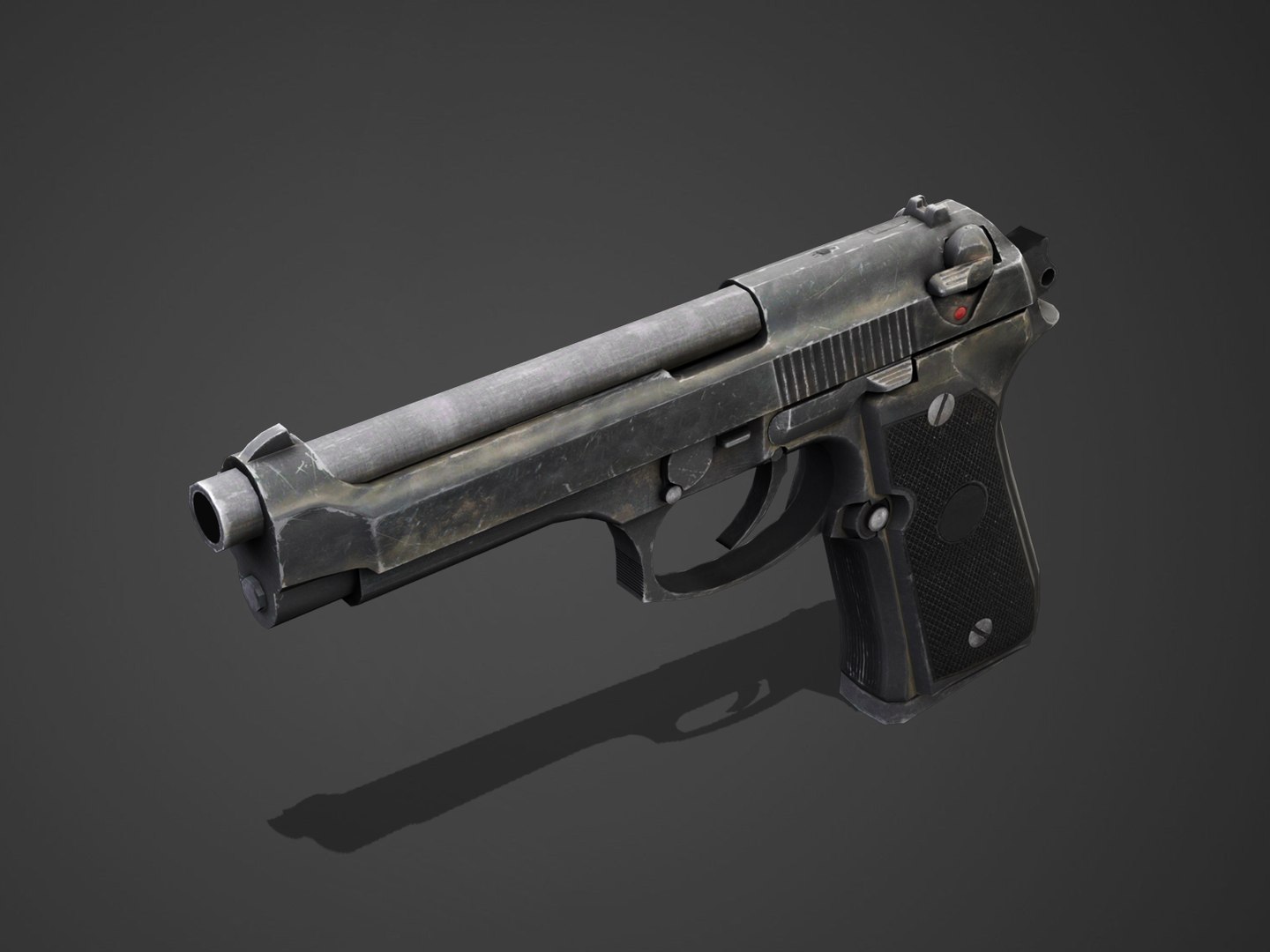 Pistol M92f Low-poly 3D Model - TurboSquid 1352462