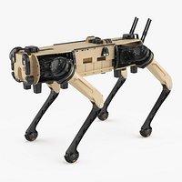 Quadruped Tactical Robotic Vehicle Sand Black