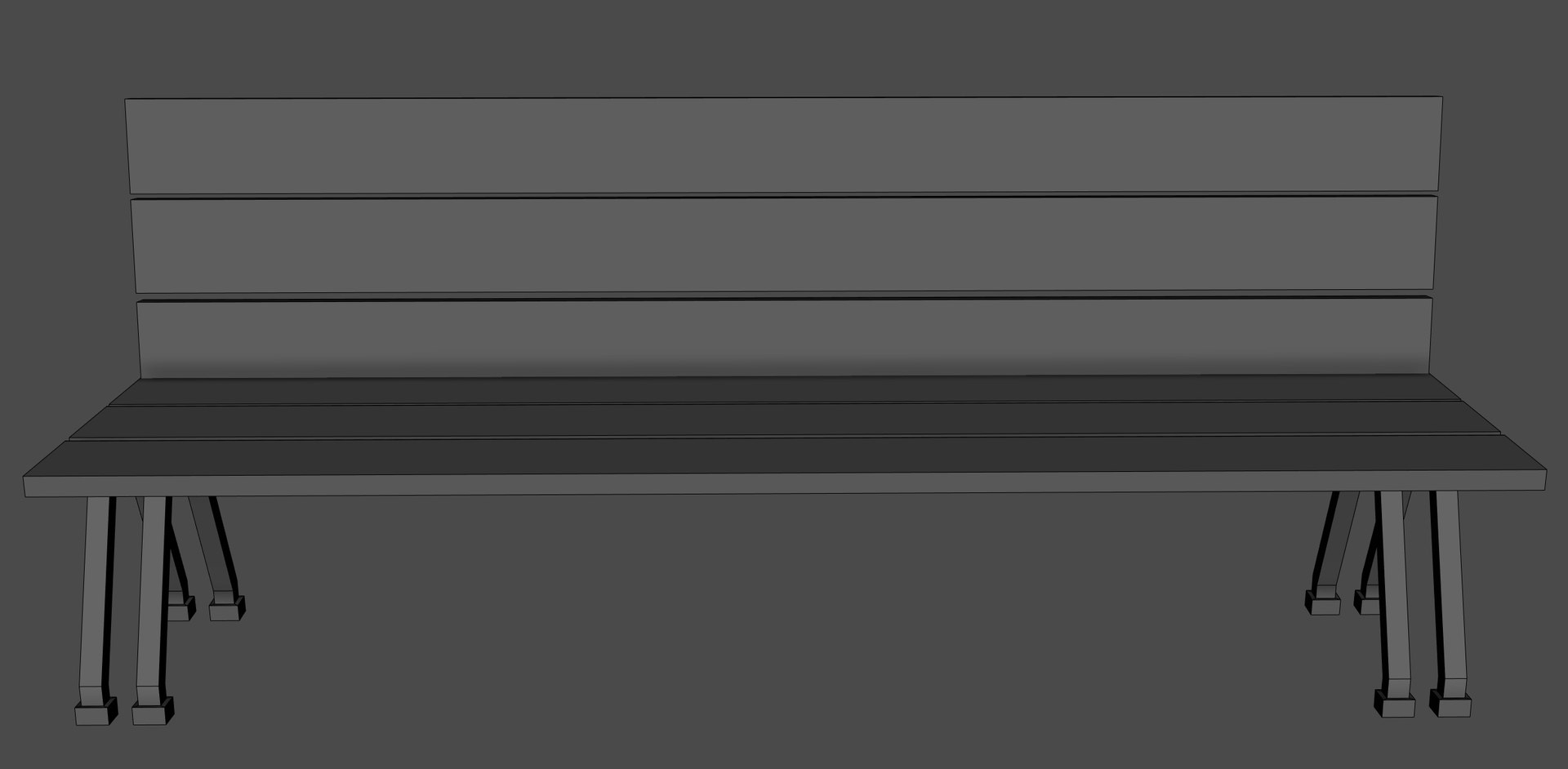 Free Free Wood Bench 3D Model - TurboSquid 2417535