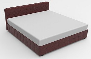 Bedroom kingsize bed  3D