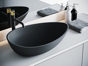 3D bathroom scene model