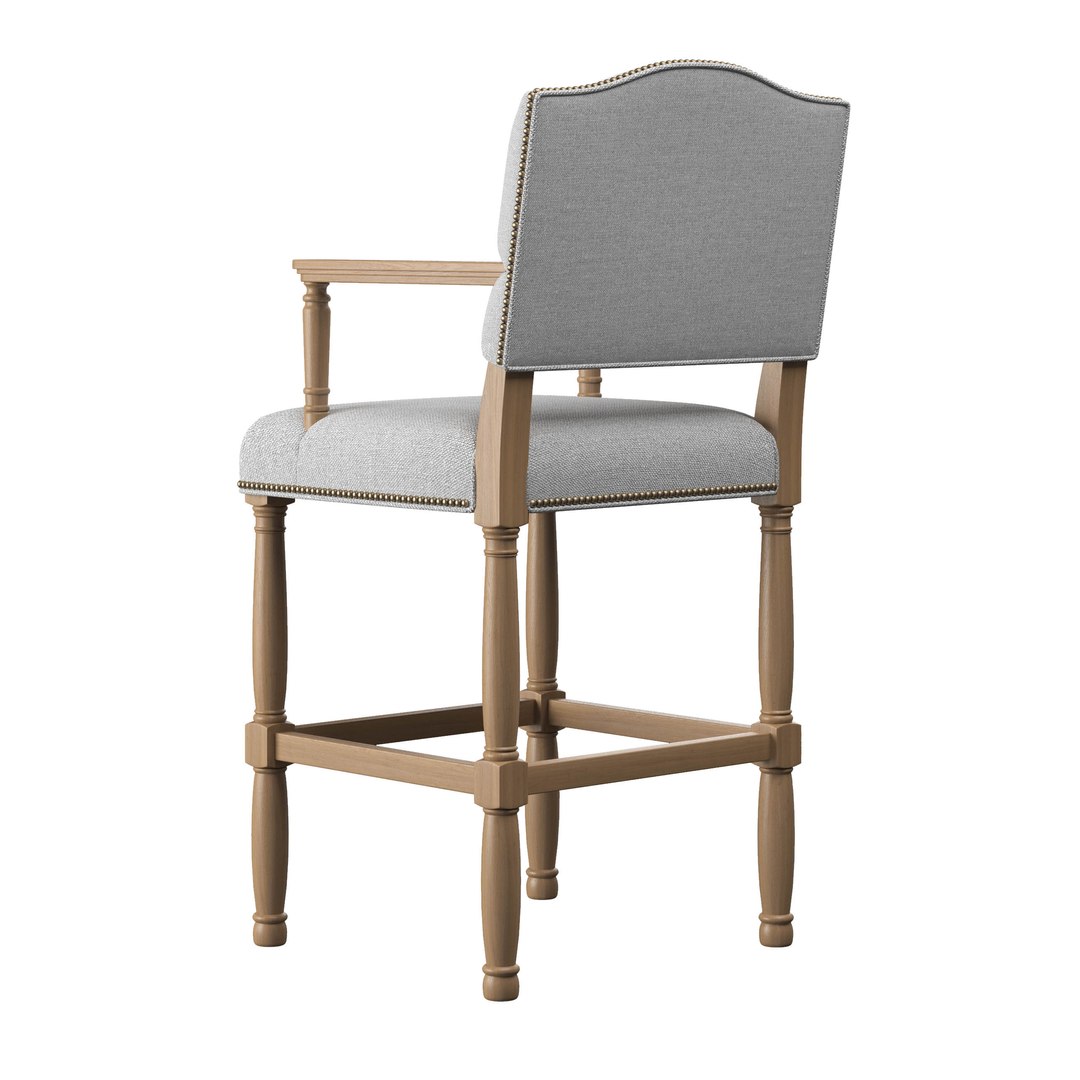 Empire Camelback Barstool 3D Model - TurboSquid 1445984