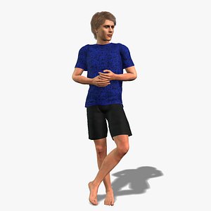 Realistic 3D Human Teen 3D model