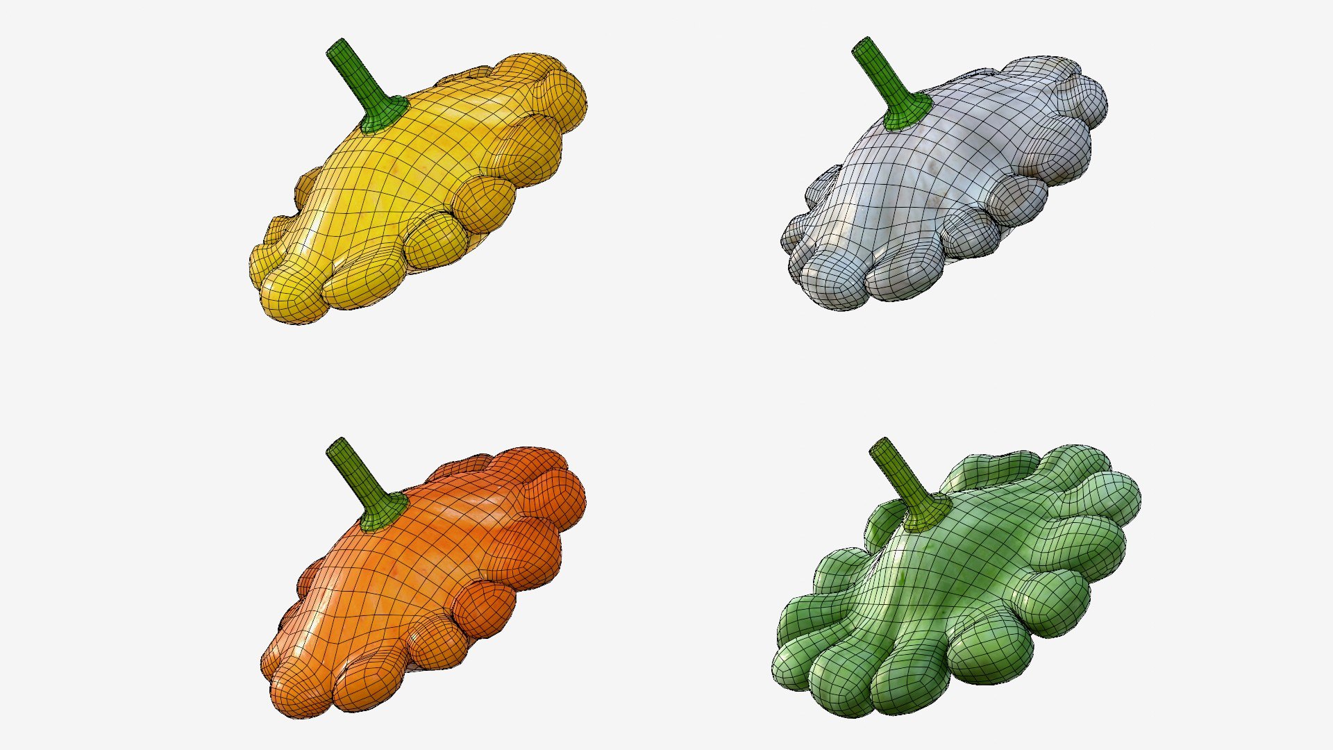 Scallop squash 3D https://p.turbosquid.com/ts-thumb/xH/uT1jma/9l/wire4/jpg/1726712570/1920x1080/fit_q87/f3c0d2fcea7daf8711ba7b8dfc41f12dc3113c4b/wire4.jpg